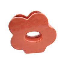 Vaso Fiore Ceramica Corallo h 16 cm 18x6 cm