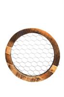 Cornice Legno con Rete Naturale Ø 33 cm