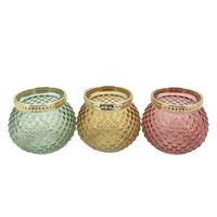 Sfera Portacandela 3 Col Mix h 10 cm Ø 8 cm