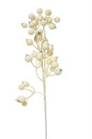 Rametto Bacche Avorio h 34 cm