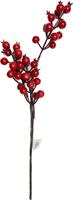 Pick Bacche Rosso h 30 cm