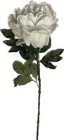 Ramo Peonia Spray Bianco h 66 cm