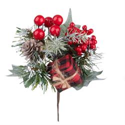 Pick C/Bacche e Regalo h 24 cm