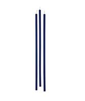 Candela Stelo Blu 12 Pezzi h 37 cm Ø 0,9 cm