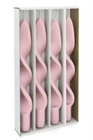 Stelo Torciglione 4 Pezzi Rosa h 27 cm Ø 2,2 cm