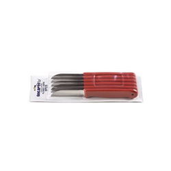 Coltellino Manico Rosso Lama h 6 cm Cf 6 Pz
