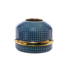 Vaso Ceramica Blu h 12.5 cm Ø 16.5 cm