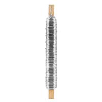 Spoletta in Legno Filo Ferro Smaltato Argento - Ø 0.55 mm