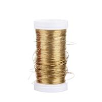 Spoletta in Plastica Filo Smaltato Oro 100 Gr Ø 0.3 mm