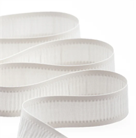 Nastro Plisse Bianco h 2.5 cm l 20 mt