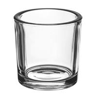 Cilindro Vetro Spesso Trasparente h 14 cm Ø 14 cm