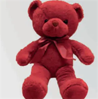 Peluche Orso Rosso Magenta h 30 cm