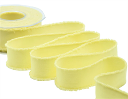 Nastro Sfrangiato Giallo Paglierino h 3.8 cm l 15 mt