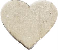 Cuore Legno Naturale Ø 4 cm Cf 30 Pz