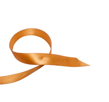 Nastro Doppio Raso Marrone Chiaro h 2.5 cm l 50 mt