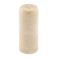 Moccolo Tondo Rustico Avorio h 20 cm Ø 8 cm