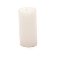 Moccolo Tondo Rustico Bianco h 20 cm Ø 8 cm