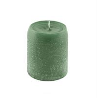 Moccolo Tondo Rustico Verde Menta h 10 cm Ø 8 cm