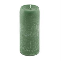 Moccolo Tondo Rustico Verde Menta h 20 cm Ø 8 cm
