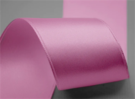 Nastro Doppio Raso Rosa h 6 mm l 50 mt