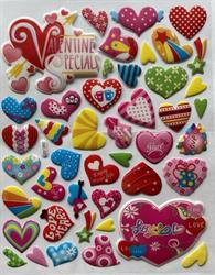 Adesivi Cuore Assortito Cf 43 Pz