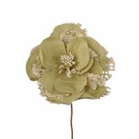 Pick Gardenia Pizzo Giallo Paglierino h 15 cm Ø 8 cm