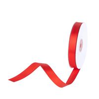 Nastro Doppio Raso Rosso h 2.5 cm l 50 mt