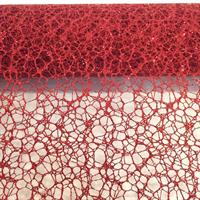 Spider Polycotton Glitter Rosso h 50 cm l 5 yard