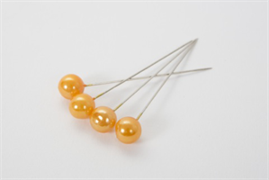 Spillo Perla Arancio h 6 cm Ø 1 cm Cf 40 Pz