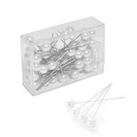 Spillo Perla Bianco h 6 cm Ø 1 cm Cf 40 Pz