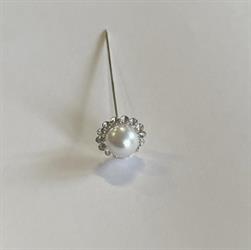 Spillo Fiore C/Perla E Strass h 8 cm Ø 1.8 cm Cf 20 Pz
