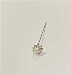Spillo Fiore C/Perla E Strass h 7.5 cm Ø 1 cm Cf 20 Pz