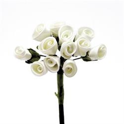 Mazzetto x 12 Bocciolo Rosa Crema Ø 1.5 cm
