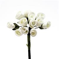 Mazzetto x 12 Bocciolo Rosa Crema Ø 1.5 cm
