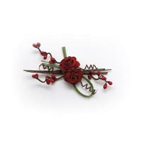 Fascina Rose E Pistilli Rosso h 10 cm Ø 7 cm