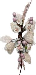 Pick Rose C/Cuori Rosa h 16 cm