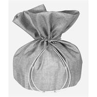 Sacchetto Grande Shining Argento h 35 cm l 23x23 cm