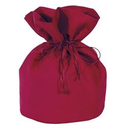 Sacchetto Grande Velluto Rosso h 40 cm Ø 24 cm