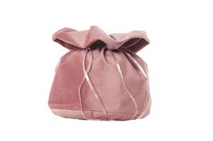 Sacchetto Grande Velluto Mauve h 36 cm l 33x22 cm