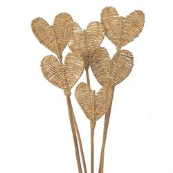 Lata Cuore Naturale h 45 cm Cf 6 Pz