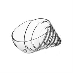 Conchiglia Vetro Trasparente h 14 cm Ø 25 cm