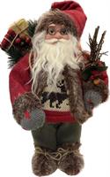 Babbo Natale C/Sacco Rosso h 30 cm