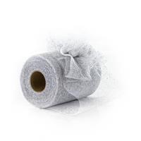 Bobina Tulle Argento h 12.5 cm l 50 mt