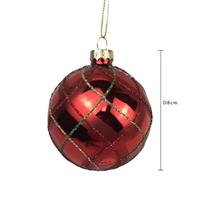 Sfera Vetro Rombi Assortito Ø 8 cm