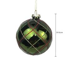 Sfera Vetro Rombi Assortito Ø 10 cm