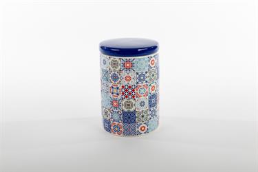 Barattolo Ceramica Blu h 15 cm Ø 10 cm