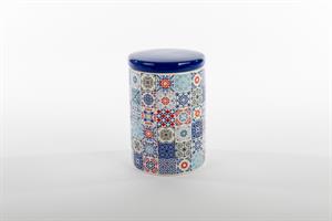 Barattolo Ceramica Blu h 15 cm Ø 10 cm