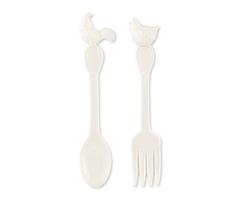Cucchiaio/Forchetta Da Appendere Bianco h 25 cm