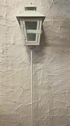 Lanterna Latta Su Asta Bianco h 110 cm Ø 14 cm
