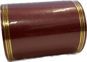 Nastro Cerimony Lame' Bordeaux h 12 cm l 50 mt
